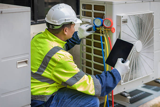 Professional Hvac technician working in Keene, TX